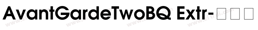 AvantGardeTwoBQ Extr字体转换